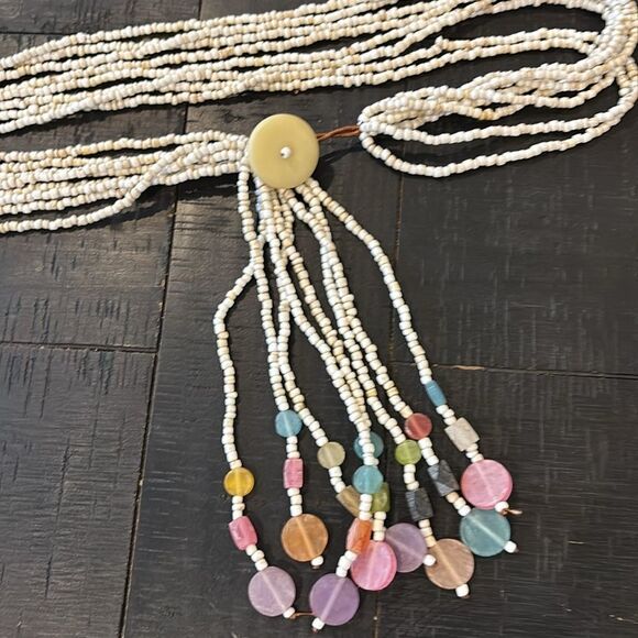 Beachy Boho Multi-Strand Beaded Belt - Picture 7 of 7